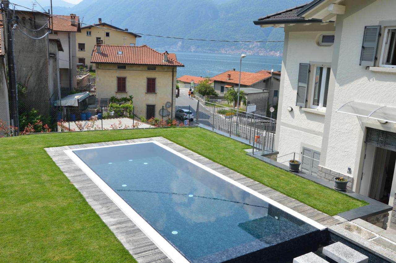 Lescen White Residence - Swimming Pool Lezzeno Kültér fotó