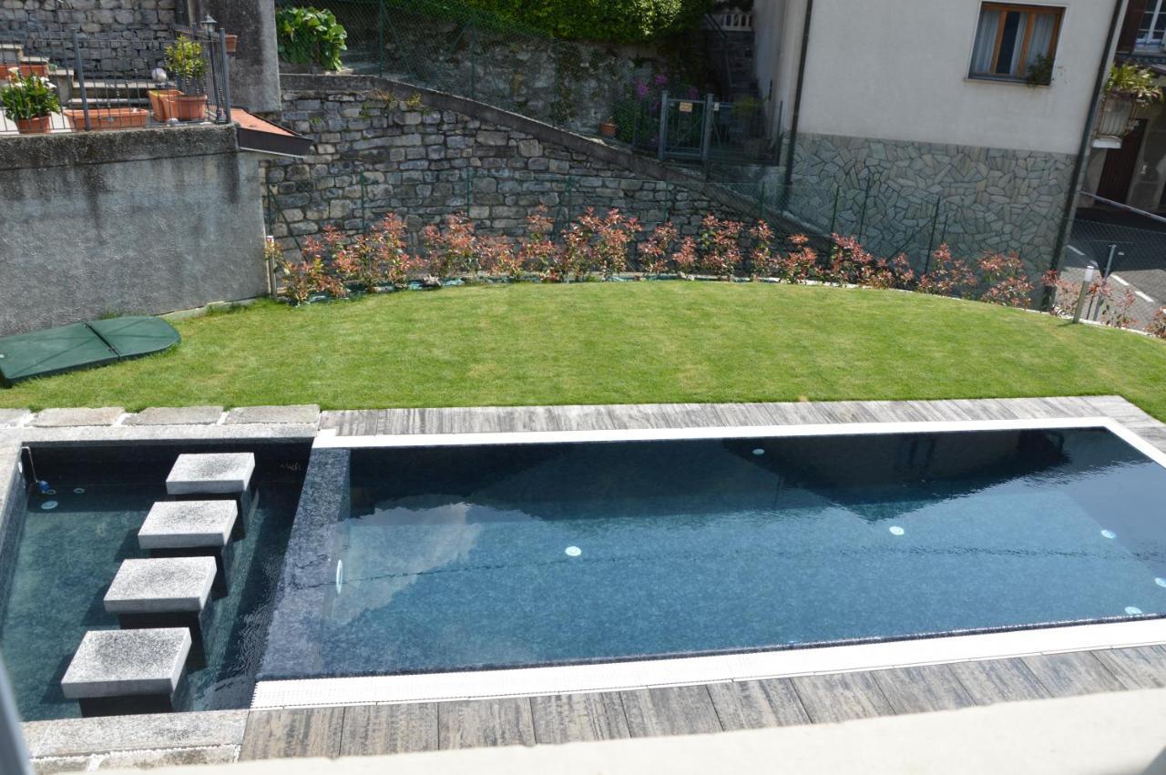 Lescen White Residence - Swimming Pool Lezzeno Kültér fotó