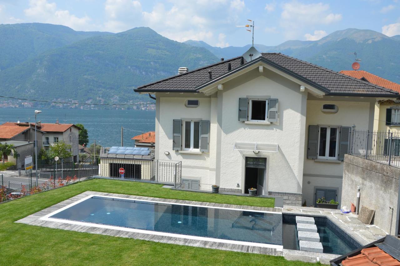 Lescen White Residence - Swimming Pool Lezzeno Kültér fotó